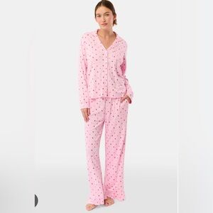 NWT Roller Rabbit Jemina Hearts Kate Lounge Set Pajamas